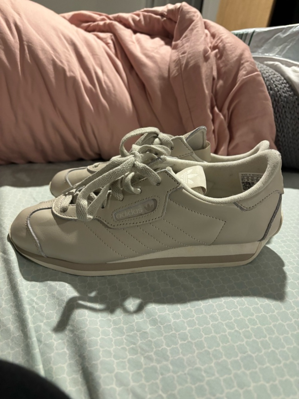 adidas cream shoes